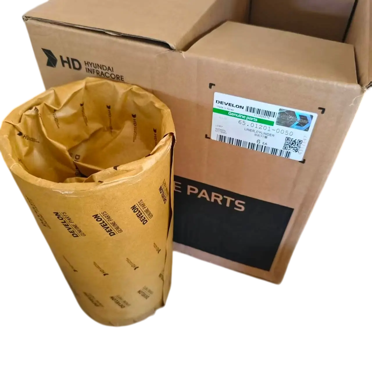 Doosan Develon CYLINDER LINER (Part# 65.01201-0050) for DE08 Engine（2）